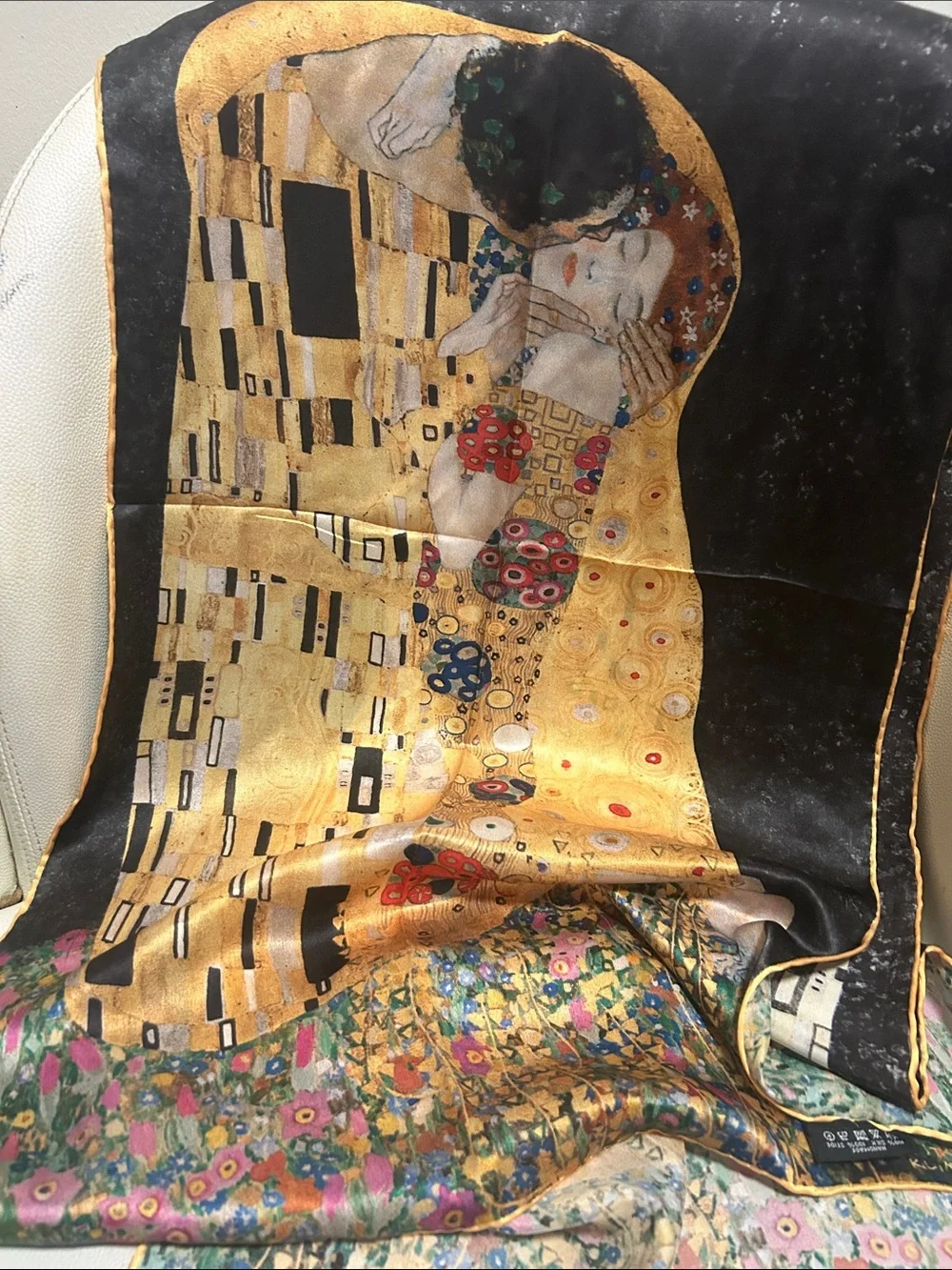 Gustav Klimt “The Kiss” Silk Scarf